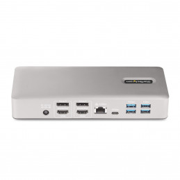 StarTech.com 132UE-TB4USB4DOCK kannettavien tietokoneiden telakka ja porttitoistin Langallinen Thunderbolt 4 Harmaa