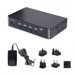 StarTech.com D86A2-4-PORT-8K-KVM KVM-kytkin musta