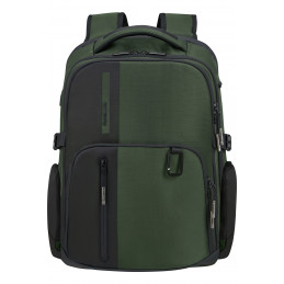 Samsonite Biz2go Backpack daytrip 15.6" reppu City backpack musta, Vihreä Kangas, Polyeteenitereftalaatti