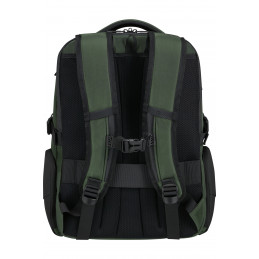 Samsonite Biz2go Backpack daytrip 15.6" reppu City backpack musta, Vihreä Kangas, Polyeteenitereftalaatti