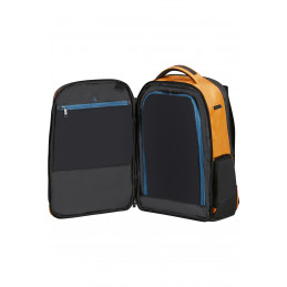 Samsonite Biz2go Backpack daytrip 15.6" reppu City backpack musta, Keltainen Kangas, Polyeteenitereftalaatti