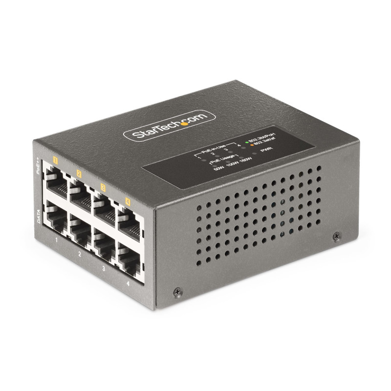 StarTech.com AS445C-POE-INJECTOR PoE-adapteri 2.5 Gigabit Ethernet, 5 Gigabit Ethernet, Nopea Ethernet, Gigabitti Ethernet