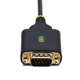 StarTech.com 2P6FFC-USB-SERIAL kaapelin sukupuolenvaihtaja USB-A 2 x DB-9 RS-232 musta, Harmaa