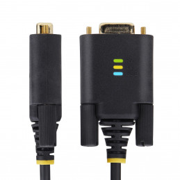 StarTech.com 2P6FFC-USB-SERIAL kaapelin sukupuolenvaihtaja USB-A 2 x DB-9 RS-232 musta, Harmaa