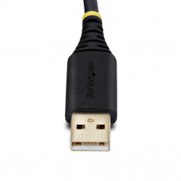 StarTech.com 2P6FFC-USB-SERIAL kaapelin sukupuolenvaihtaja USB-A 2 x DB-9 RS-232 musta, Harmaa