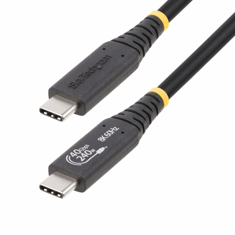 StarTech.com 1M-40G-USB4-CABLE USB-kaapeli USB4 Gen 3x2 USB C musta