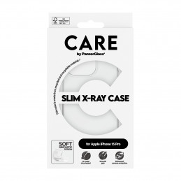 PanzerGlass CARE by PG TP X-Ray Sof Basic iPhone 15P matkapuhelimen suojakotelo Suojus Läpinäkyvä