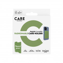 PanzerGlass PG CARE Cardholder Green iPhone matkapuhelimen suojakotelo Suojus Läpinäkyvä