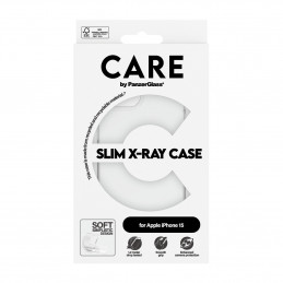 PanzerGlass CARE by PG TP X-Ray Soft Basic iPhone 15 matkapuhelimen suojakotelo Suojus Läpinäkyvä