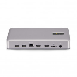 StarTech.com 155UE-USB4-DOCK kannettavien tietokoneiden telakka ja porttitoistin Langallinen Hopea