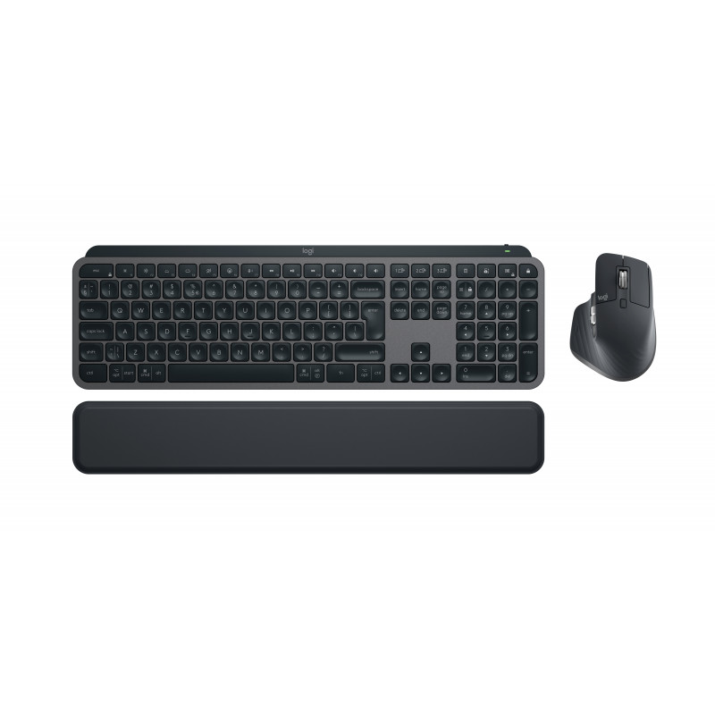 Logitech MX Keys S Combo näppäimistö Sisältää hiiren Office RF Wireless + Bluetooth QWERTY Kansainvälinen (US) Grafiitti