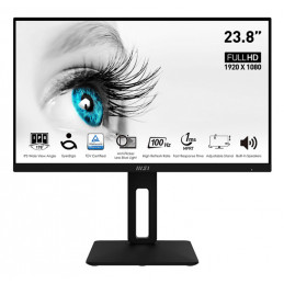 MSI Pro MP242APDE tietokoneen litteä näyttö 60,5 cm (23.8") 1920 x 1080 pikseliä Full HD musta