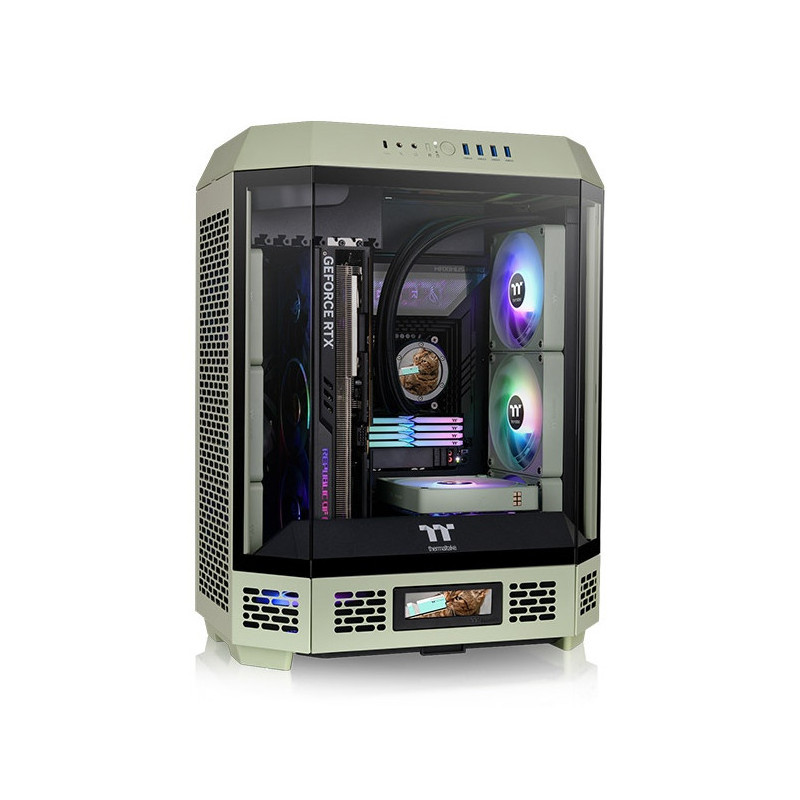 Thermaltake CA-1Z1-00MEWN-00 tietokonekotelo Midi Tower Vaaleanvihreä