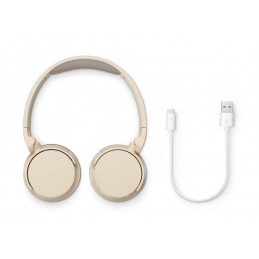 Philips TAH3209BG 00 kuulokkeet ja kuulokemikrofoni Langaton Pääpanta Puhelut Musiikki Bluetooth Beige