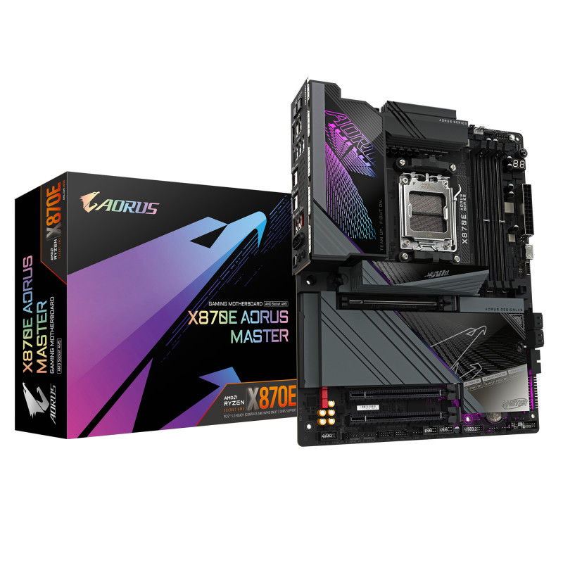 GIGABYTE X870E AORUS MASTER emolevy AMD X870 Pistoke AM5 ATX