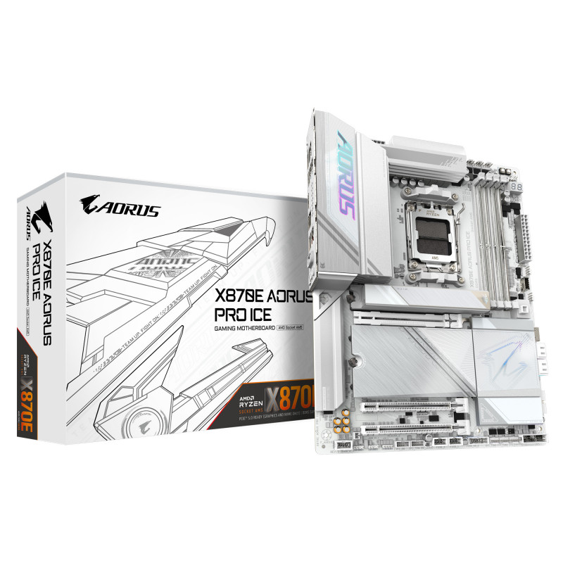 GIGABYTE X870E AORUS PRO ICE emolevy AMD X870E Pistoke AM5 ATX