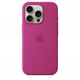 Apple iPhone 16 Pro n MagSafe-silikonikuori - fuksia