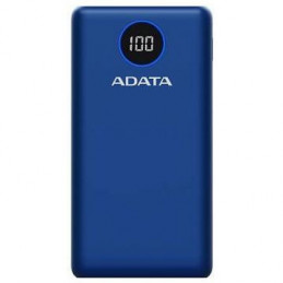 ADATA P20000QCD Litium polymeeri (LiPo) 20000 mAh Sininen