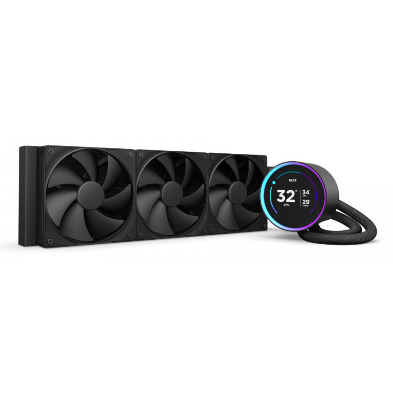 NZXT Kraken Elite 360 Suoritin All-in-one-nesteenjäähdytin 12 cm musta 1 kpl