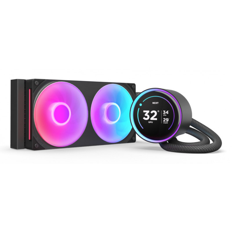 NZXT Kraken Elite 240 RGB Suoritin All-in-one-nesteenjäähdytin 12 cm musta 1 kpl