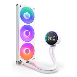 NZXT Kraken Elite 360 RGB Suoritin All-in-one-nesteenjäähdytin 12 cm Valkoinen 1 kpl