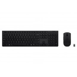 Lenovo 4X31K03962 näppäimistö Sisältää hiiren RF Wireless + Bluetooth Suomi, Ruotsi musta