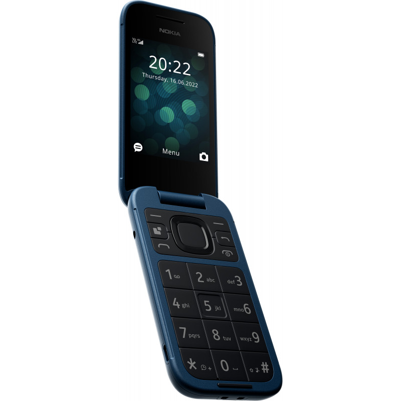 HMD Nokia 2660 Flip 7,11 cm (2.8") 123 g Sininen Ominaisuuspuhelin