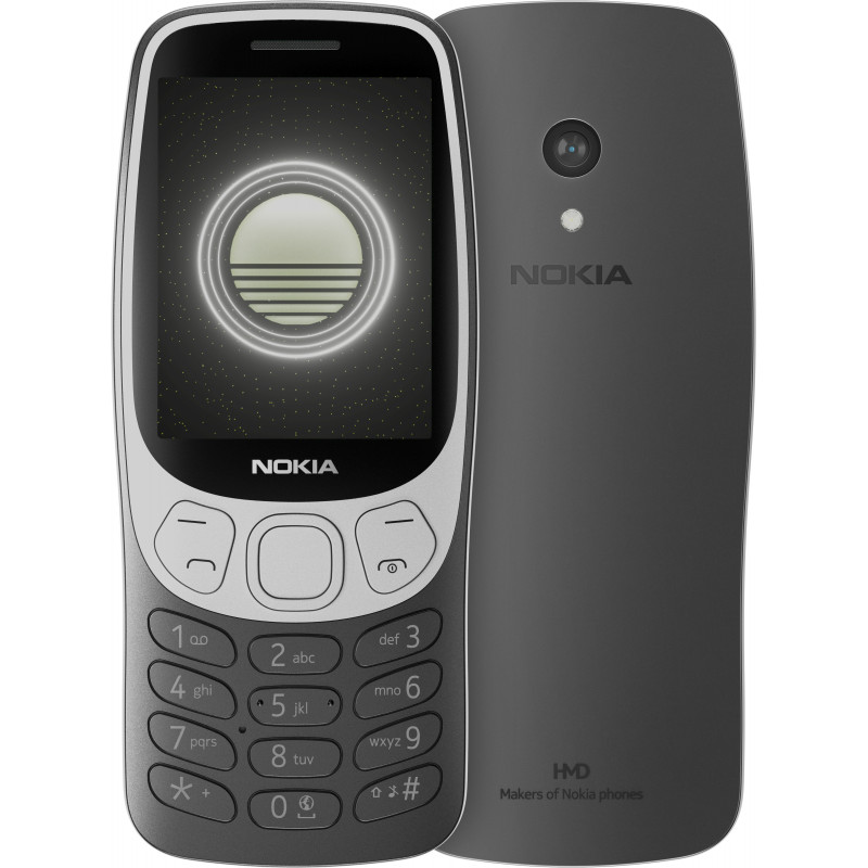 HMD Nokia 3210 (2024) 6,1 cm (2.4") 89 g musta Ominaisuuspuhelin