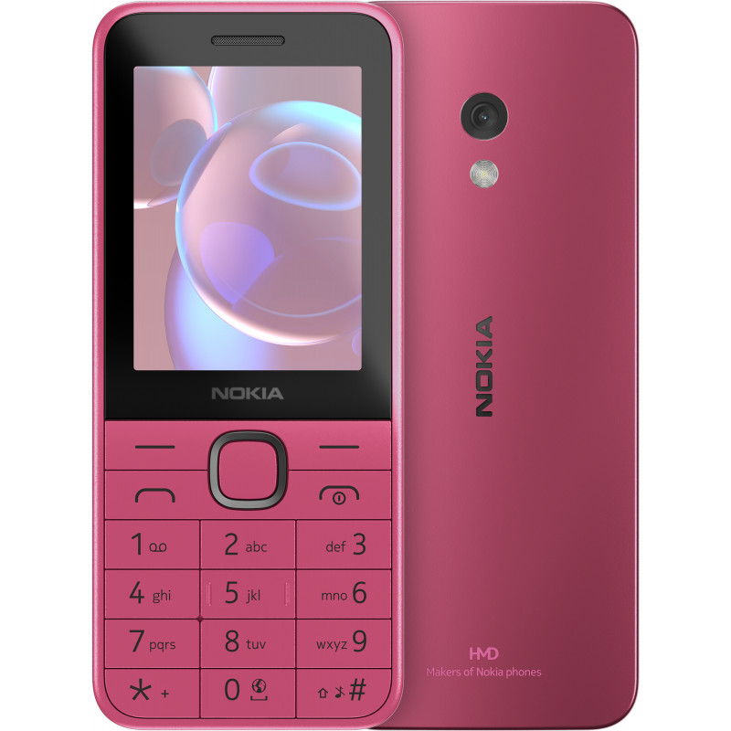 HMD Nokia 225 (2024) 6,1 cm (2.4") 91 g Vaaleanpunainen Ominaisuuspuhelin