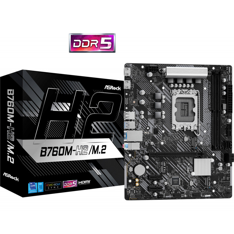 Asrock B760M-H2 M.2 Intel B760 LGA 1700 mikro ATX