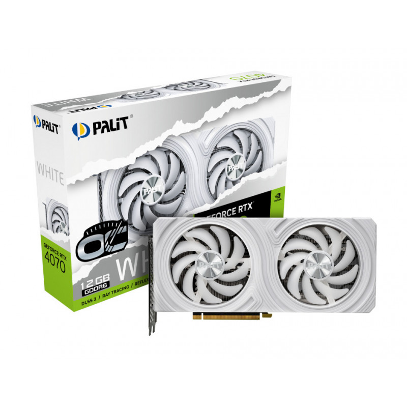 Palit GeForce RTX 4070 White OC NVIDIA 12 GB GDDR6