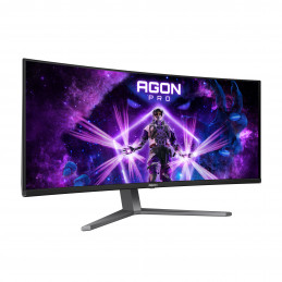 AOC AGON PRO AG346UCD tietokoneen litteä näyttö 86,4 cm (34") 3440 x 1440 pikseliä Wide Quad HD QDOLED musta, Harmaa