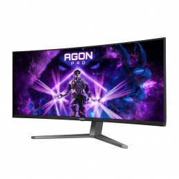 AOC AGON PRO AG346UCD tietokoneen litteä näyttö 86,4 cm (34") 3440 x 1440 pikseliä Wide Quad HD QDOLED musta, Harmaa