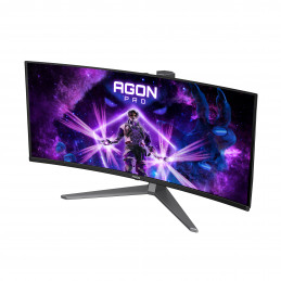 AOC AGON PRO AG346UCD tietokoneen litteä näyttö 86,4 cm (34") 3440 x 1440 pikseliä Wide Quad HD QDOLED musta, Harmaa