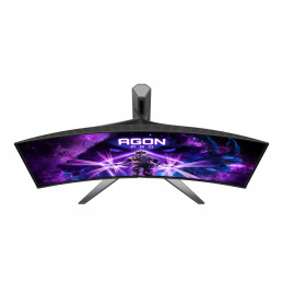 AOC AGON PRO AG346UCD tietokoneen litteä näyttö 86,4 cm (34") 3440 x 1440 pikseliä Wide Quad HD QDOLED musta, Harmaa