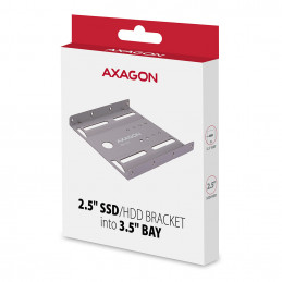 Axagon RHD-125B Halterahmen für 1x 2.5\" im 3.5\" Slot - grau Harmaa Metalli