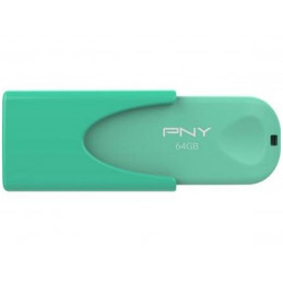 PNY Attaché 4 USB-muisti 32 GB USB A-tyyppi 2.0 Sininen, Vihreä