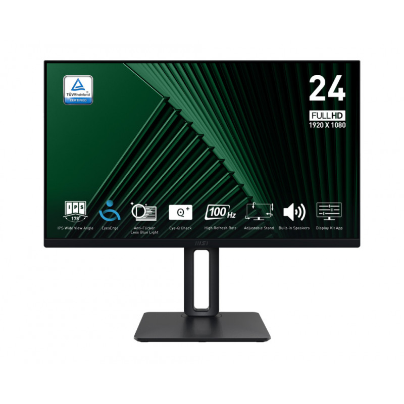 MSI Pro MP245PG tietokoneen litteä näyttö 60,5 cm (23.8") 1920 x 1080 pikseliä Full HD LCD musta