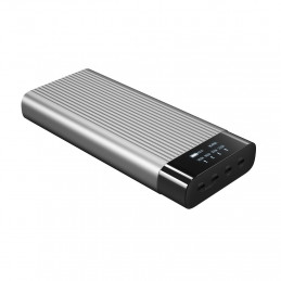 HYPER HJ245B akku- ja paristolaturi 27000 mAh Hopea