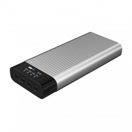 HYPER HJ245B akku- ja paristolaturi 27000 mAh Hopea