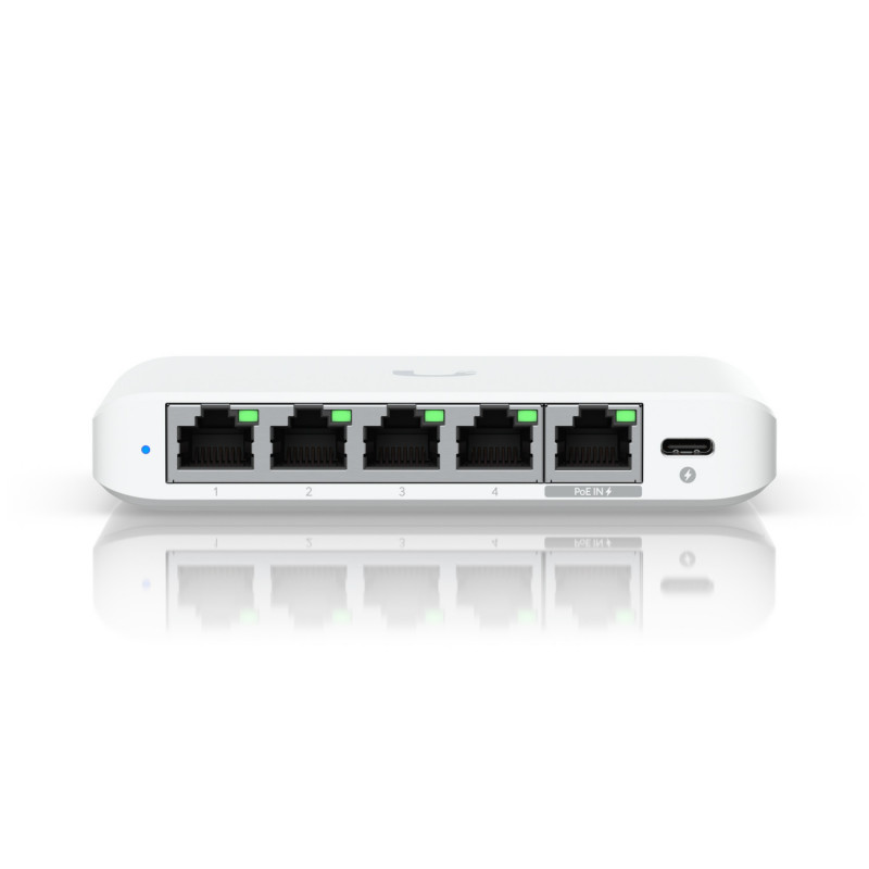 Ubiquiti UniFi Flex Mini 2.5G Hallittu 2.5G Ethernet (100 1000 2500) Power over Ethernet -tuki Työpöytä Valkoinen