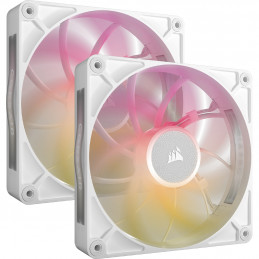 Corsair iCUE LINK RX140 MAX RGB Tietokonekotelo Tuuletin 14 cm Valkoinen 2 kpl