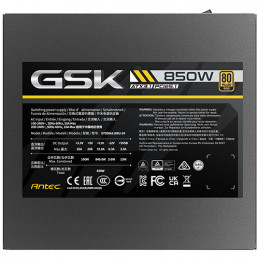 Antec GSK ATX3.1 850W 80 PLUS Gold virtalähdeyksikkö 20+4 pin ATX ATX musta