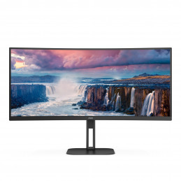 AOC V5 CU34V5C BK 23 LED display 86,4 cm (34") 3440 x 1440 pikseliä Wide Quad HD musta