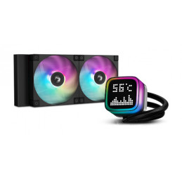 DeepCool R-LP240-BKMSNC-G-1 Tietokoneen jäähdytysjärjestelmä Tietokonekotelo, Suoritin All-in-one-nesteenjäähdytin 12 cm musta