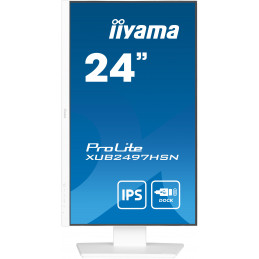 iiyama ProLite XUB2497HSN-W2 tietokoneen litteä näyttö 60,5 cm (23.8") 1920 x 1080 pikseliä Full HD LED Valkoinen