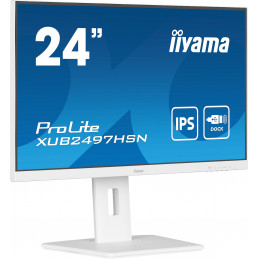 iiyama ProLite XUB2497HSN-W2 tietokoneen litteä näyttö 60,5 cm (23.8") 1920 x 1080 pikseliä Full HD LED Valkoinen