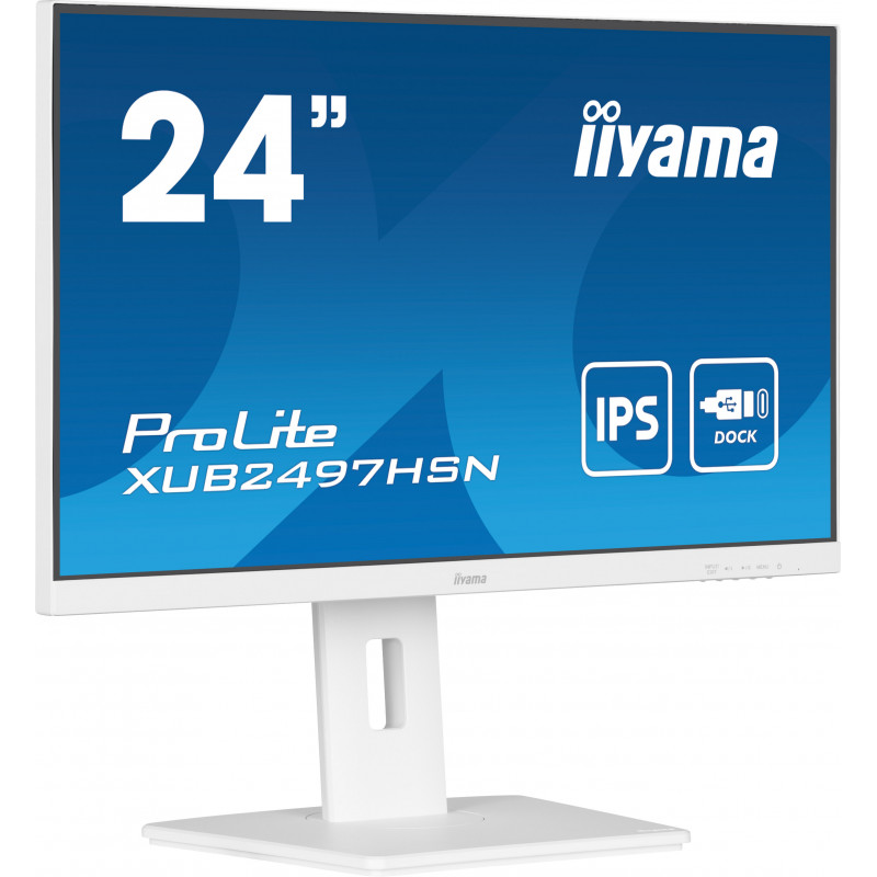 iiyama ProLite XUB2497HSN-W1 tietokoneen litteä näyttö 60,5 cm (23.8") 1920 x 1080 pikseliä Full HD LED Valkoinen