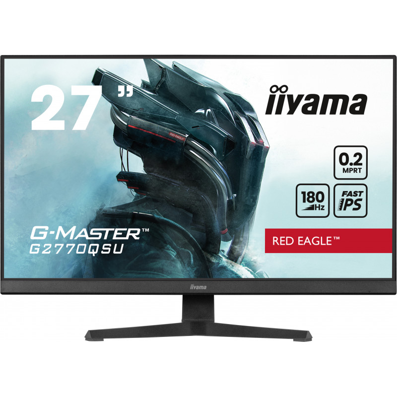 iiyama G-MASTER G2770QSU-B6 tietokoneen litteä näyttö 68,6 cm (27") 2560 x 1440 pikseliä Wide Quad HD LED musta