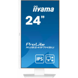 iiyama ProLite XUB2497HSU-W2 tietokoneen litteä näyttö 60,5 cm (23.8") 1920 x 1080 pikseliä Full HD LED Valkoinen